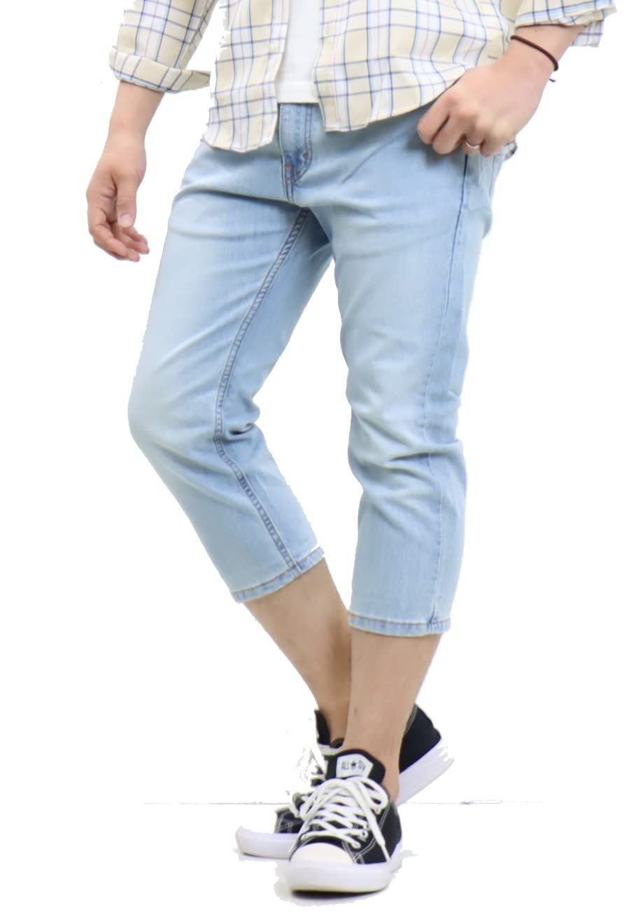 リーバイス COOL 505 レギュラーフィット クロップドパンツ 28229 34インチ 0063 ライトブルー