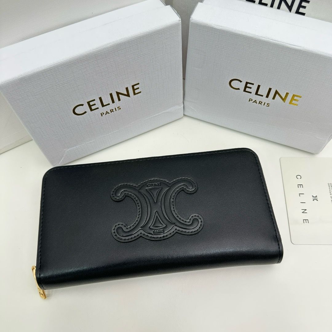 CELINE セリーヌ 財布 レディース 長財布 黒