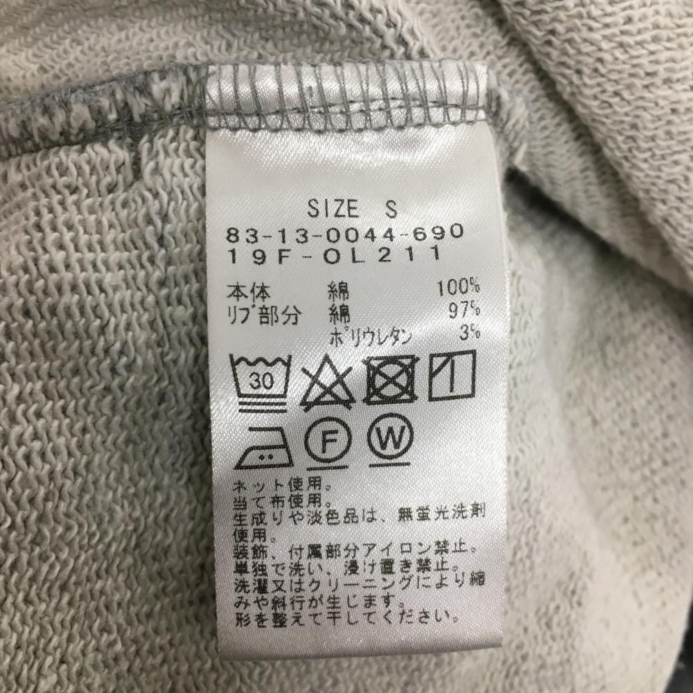 美品】ビームスゴルフ スウェットパーカー グレー 綿100