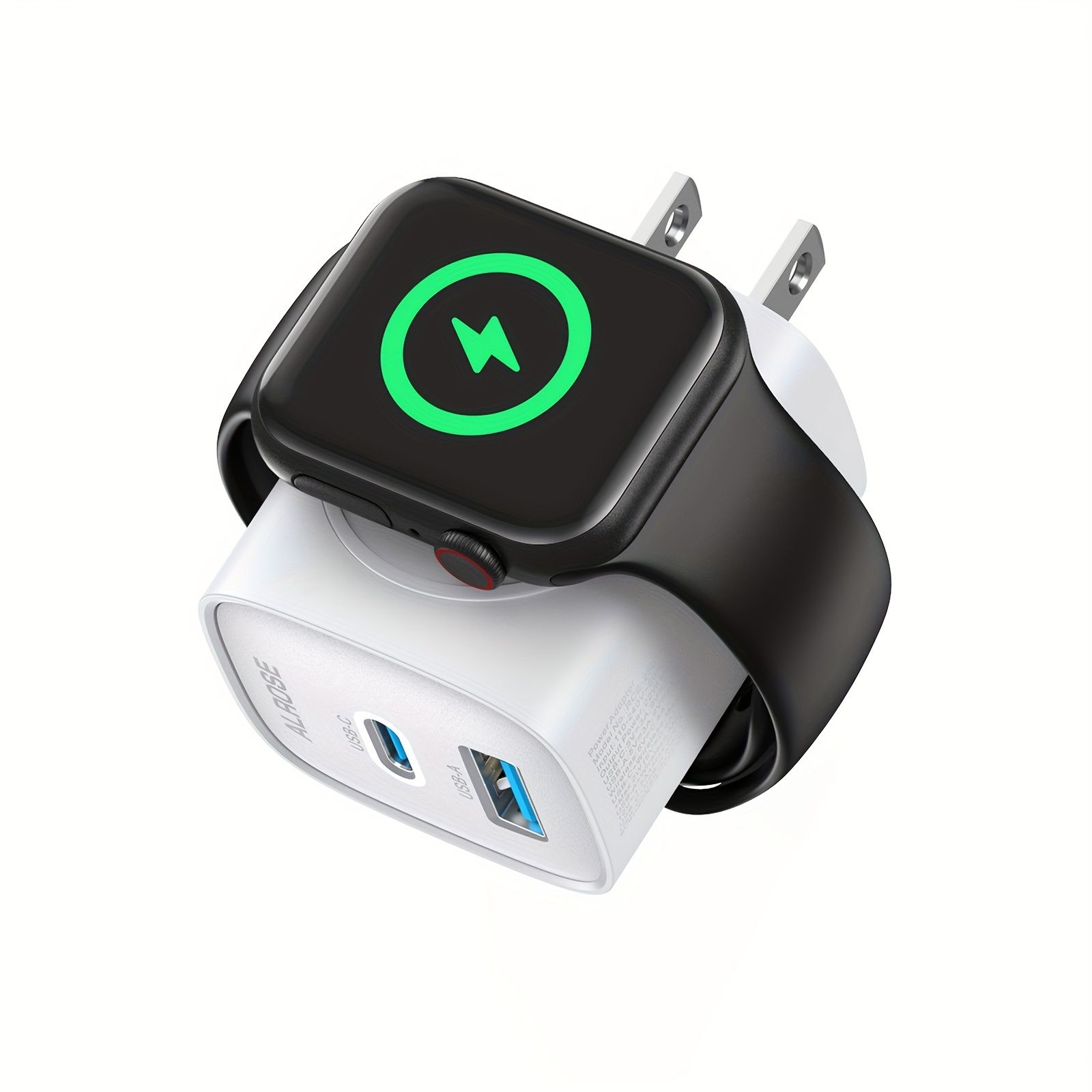 Apple Watch充電器用20W、3 in 1 PD急速充電ブロック、[PSE認証] USB-C壁用電源アダプター、iWatchシリーズUltra/9/8/7/6、iPhone 11/12/13/14/15/Pro Max、XS/XR/X、iPad Pr