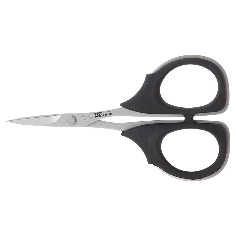 貝印カミソリ Kai Razor はさみ 切れ味と耐久性 小ハサミ 細かな作業に 100mm 日本製 モリブデンバナジウムステンレス鋼 今までにない感動 ストレスフリー 疲れにくいエラストマーハンドル 防錆 糊がつきにくい 布用 紙 手芸 洋裁 DIY 0