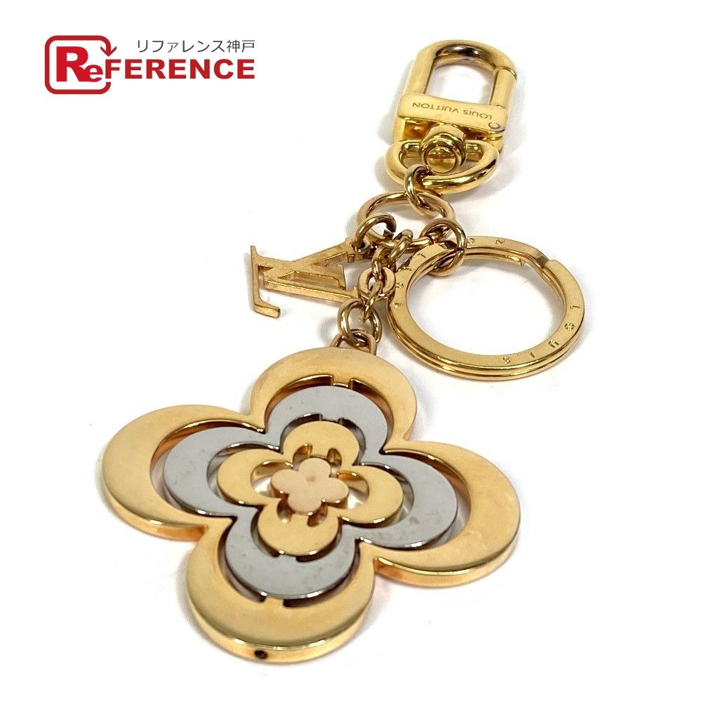 ルイヴィトン M64267 ポルトクレ ゴールデン フラワー チャーム