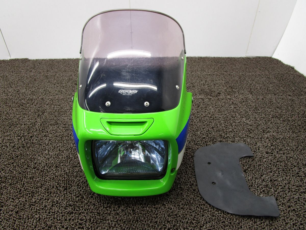ZRX1100 アッパーカウル RAYBRIG製 ヘッドライト ▲A5671 MRA製 スクリーン ZRT10C カワサキ ZXT10CE キャブ車