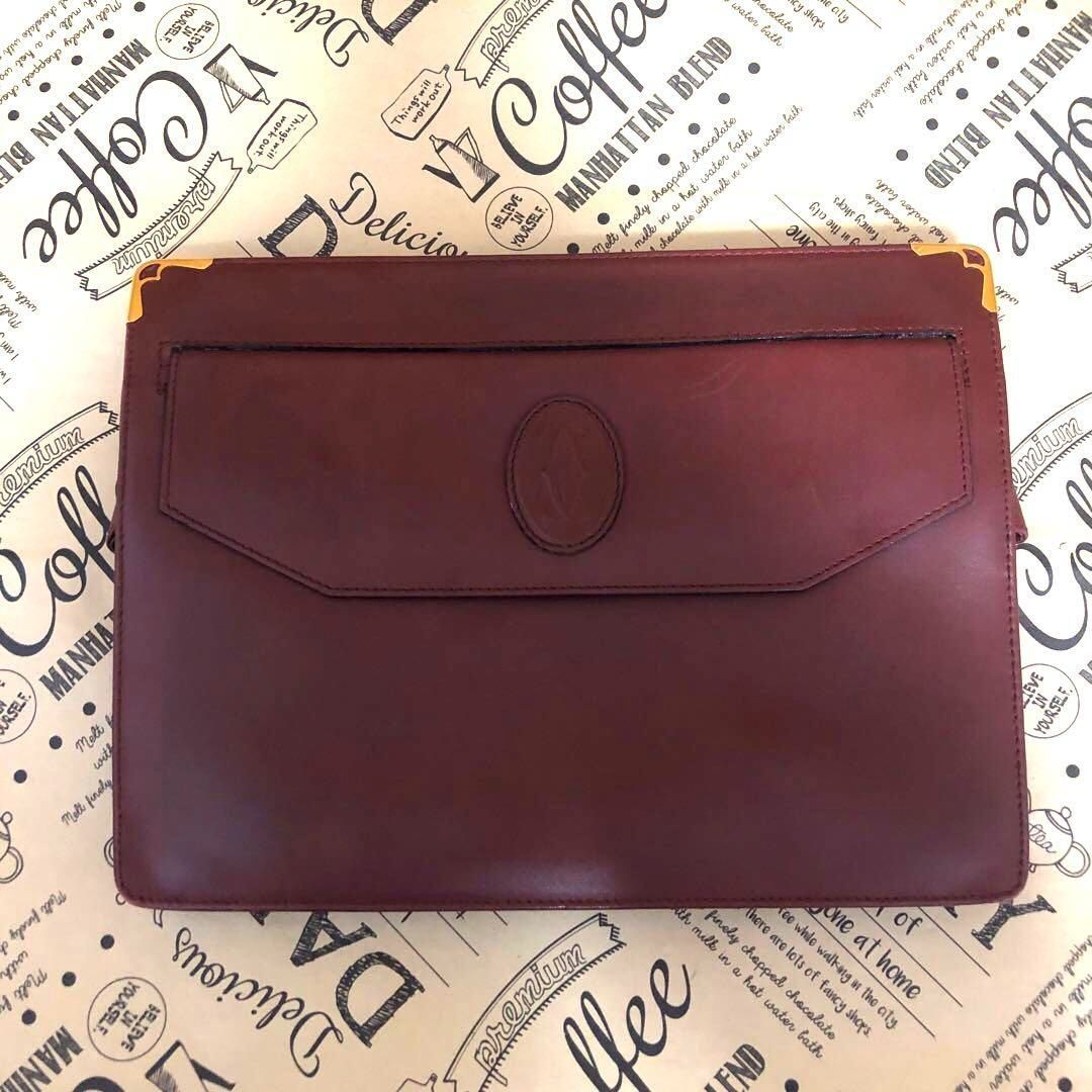 楽天市場】【中古】 カルティエ セカンドバッグ マストライン レザー