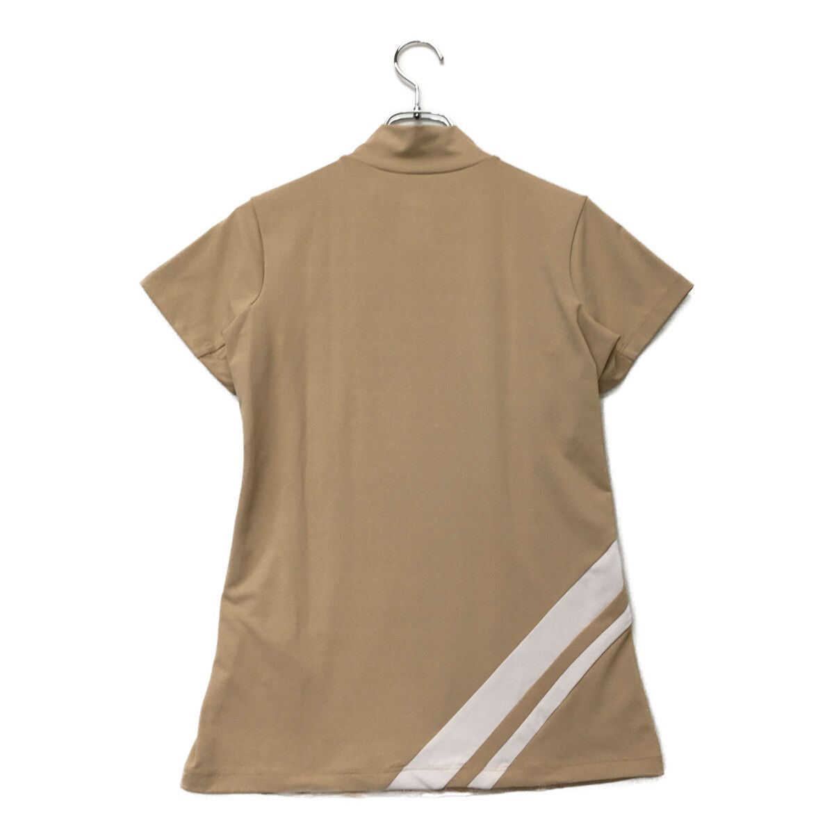 中古 レディース デサントゴルフ DESCENTE GOLF 半袖シャツ L ベージュ