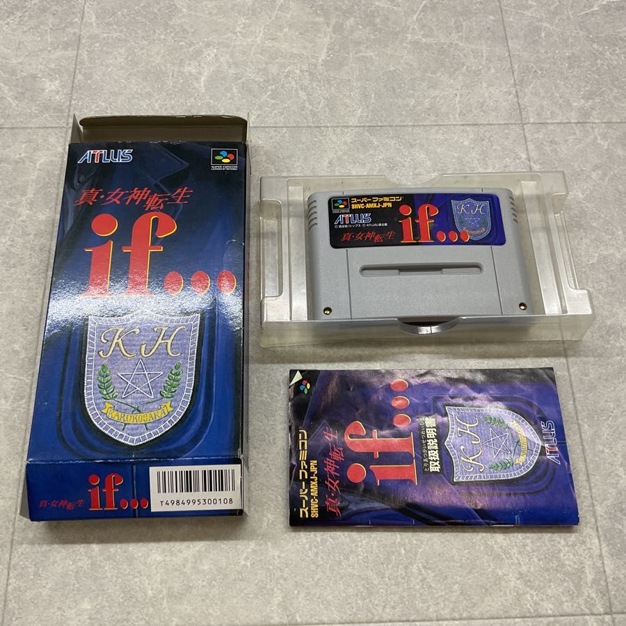 真 女神転生if 箱説付（SFC スーパーファミコンソフト 2本セット