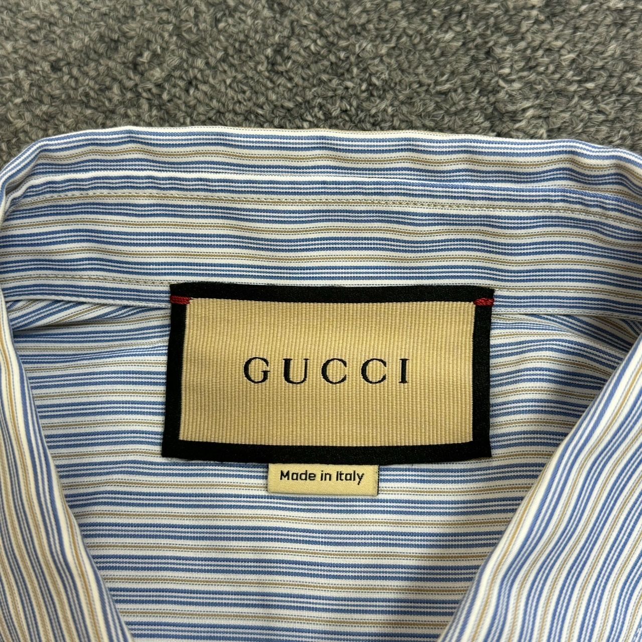 国内正規 Gucci 23SS Embroidered Logo Short Sleeve Shirt エンブロイ 