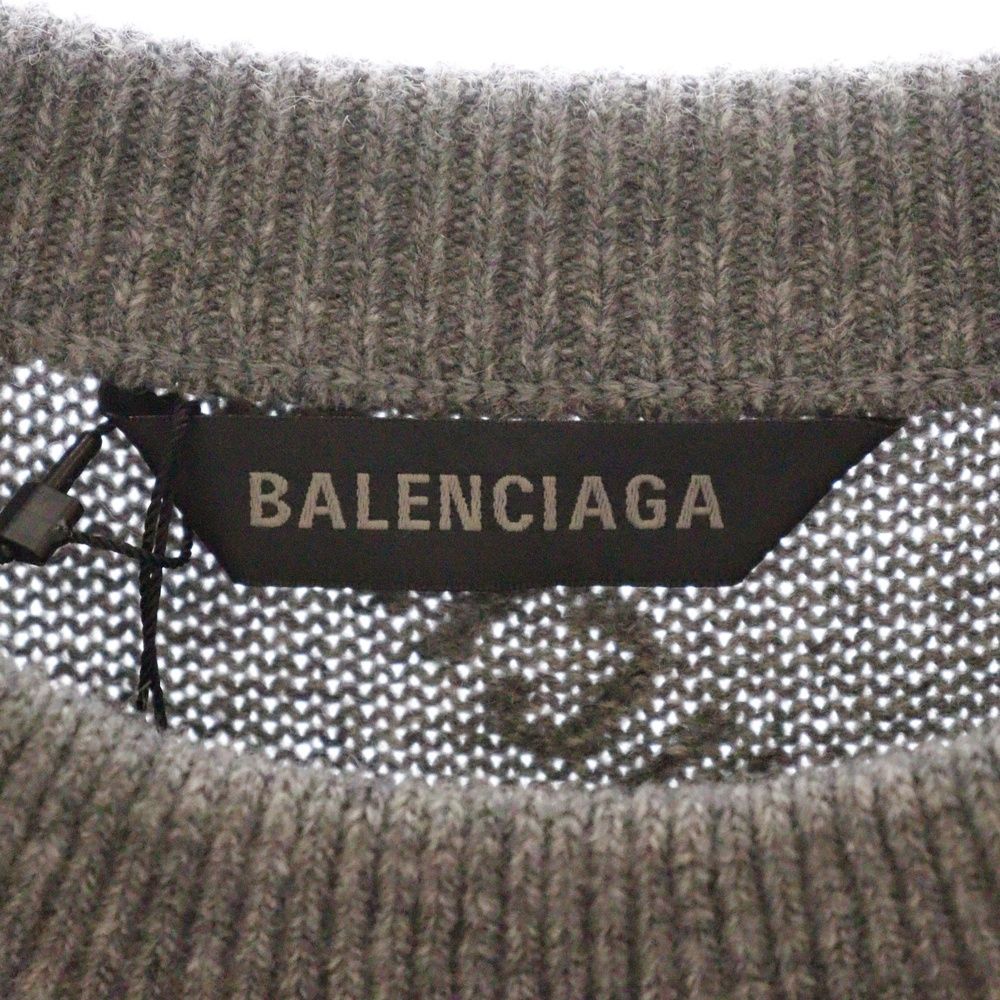BALENCIAGA (バレンシアガ) オールオーバーロゴ 総柄 ニット