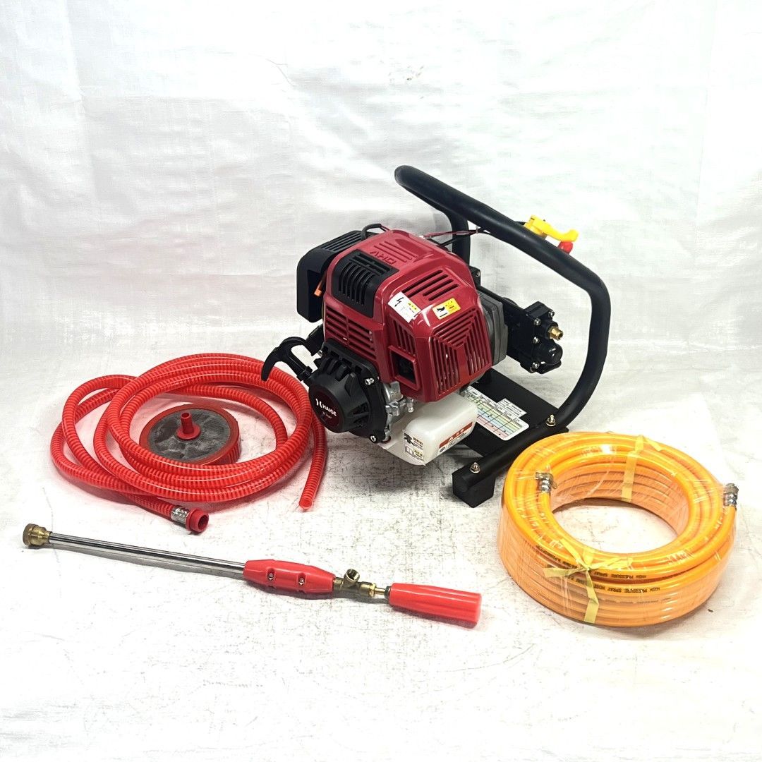 エンジン噴霧器 セット動噴 小型 4スト 16mホース付き HG-4PPS31 497