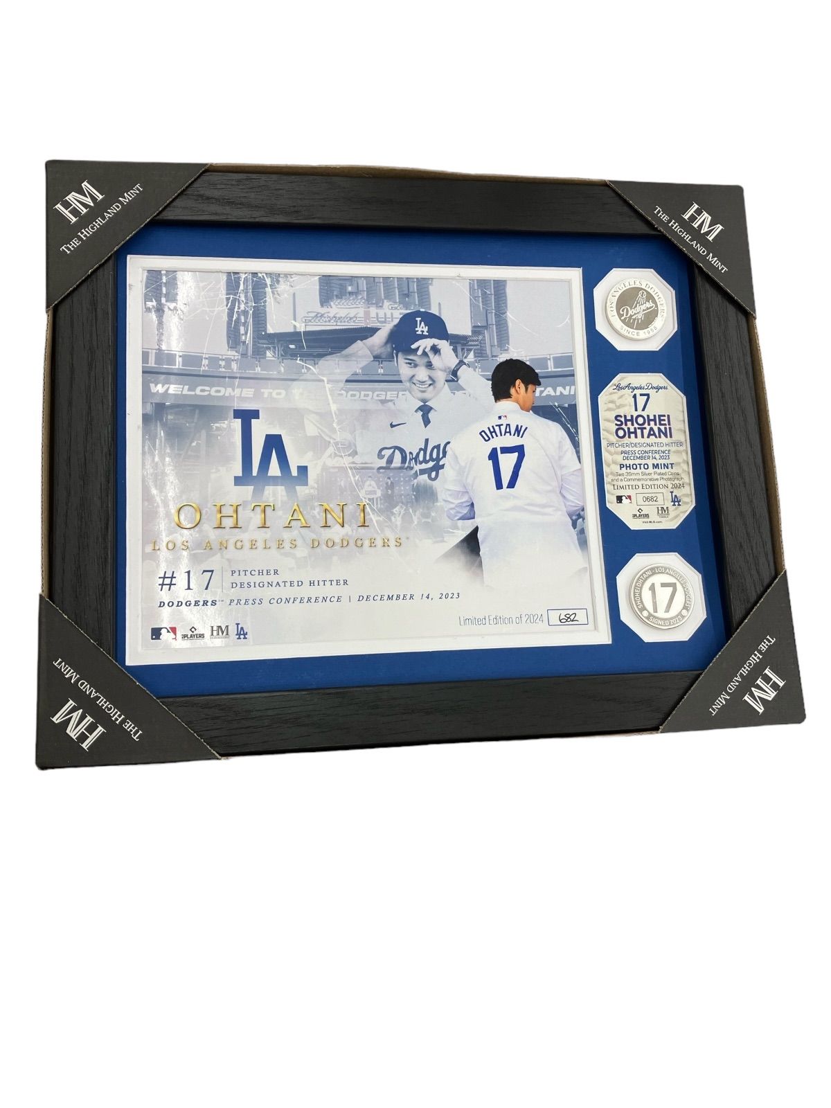 SG00001 大谷翔平 ドジャース 移籍記念 ダブルコインフォト