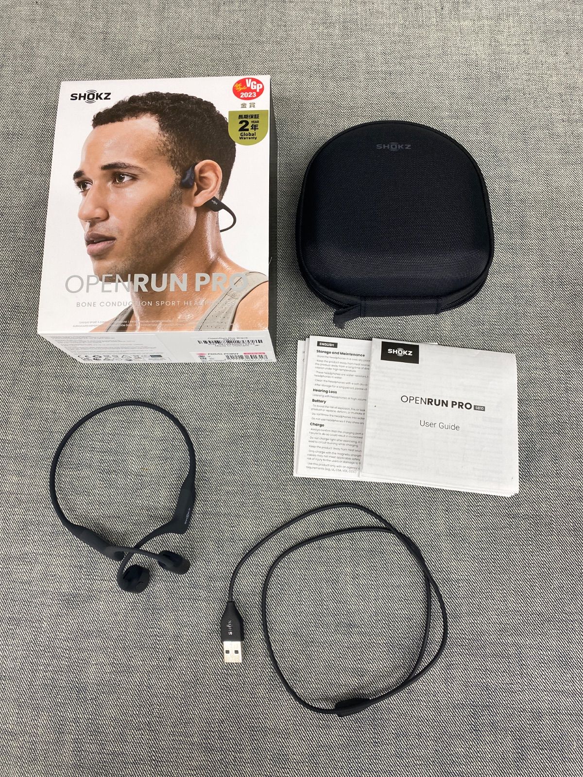 C YT25041505 ≪中古品≫ SHOKZ OPENRUN PRO スポーツ骨伝導イヤホン