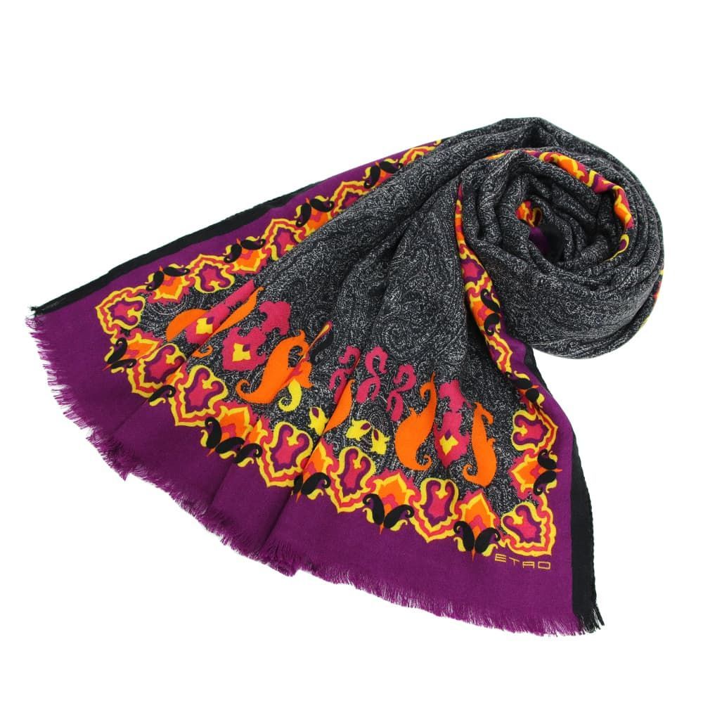 エトロ ETRO スカーフ カシミア シルク マルチカラー Scarf Multi