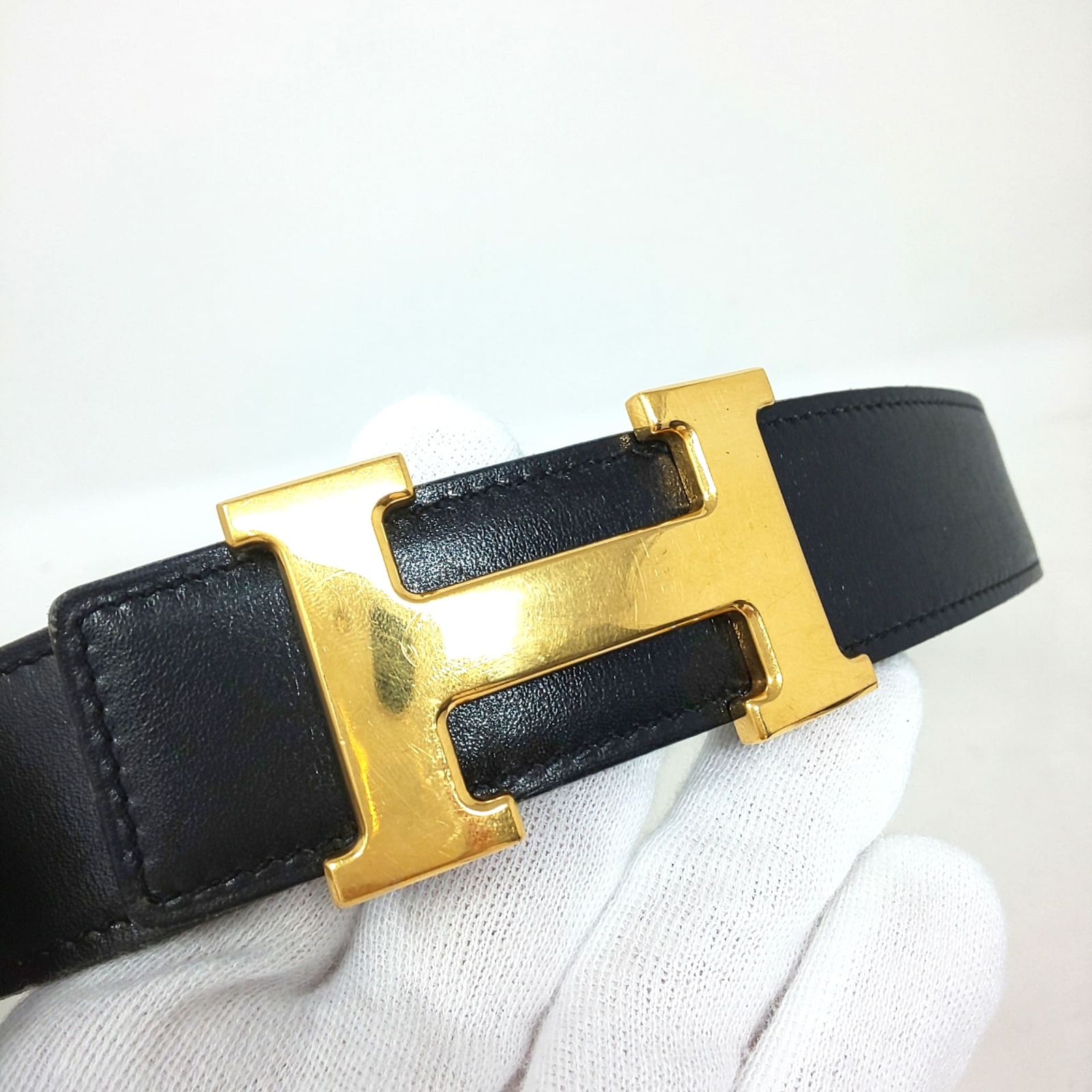 1031B-05 HERMES エルメス コンスタンス Hバックル レザー