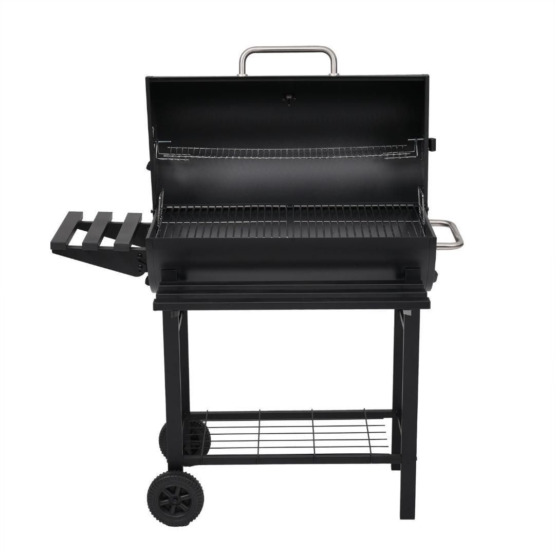 バーベキューコンロ 焼き網 温度計 多用棚板 8-12人用 燻製 BBQコンロ 10%OFFクーポン☆【2タイプ】8-12人用 バーベキューコンロ