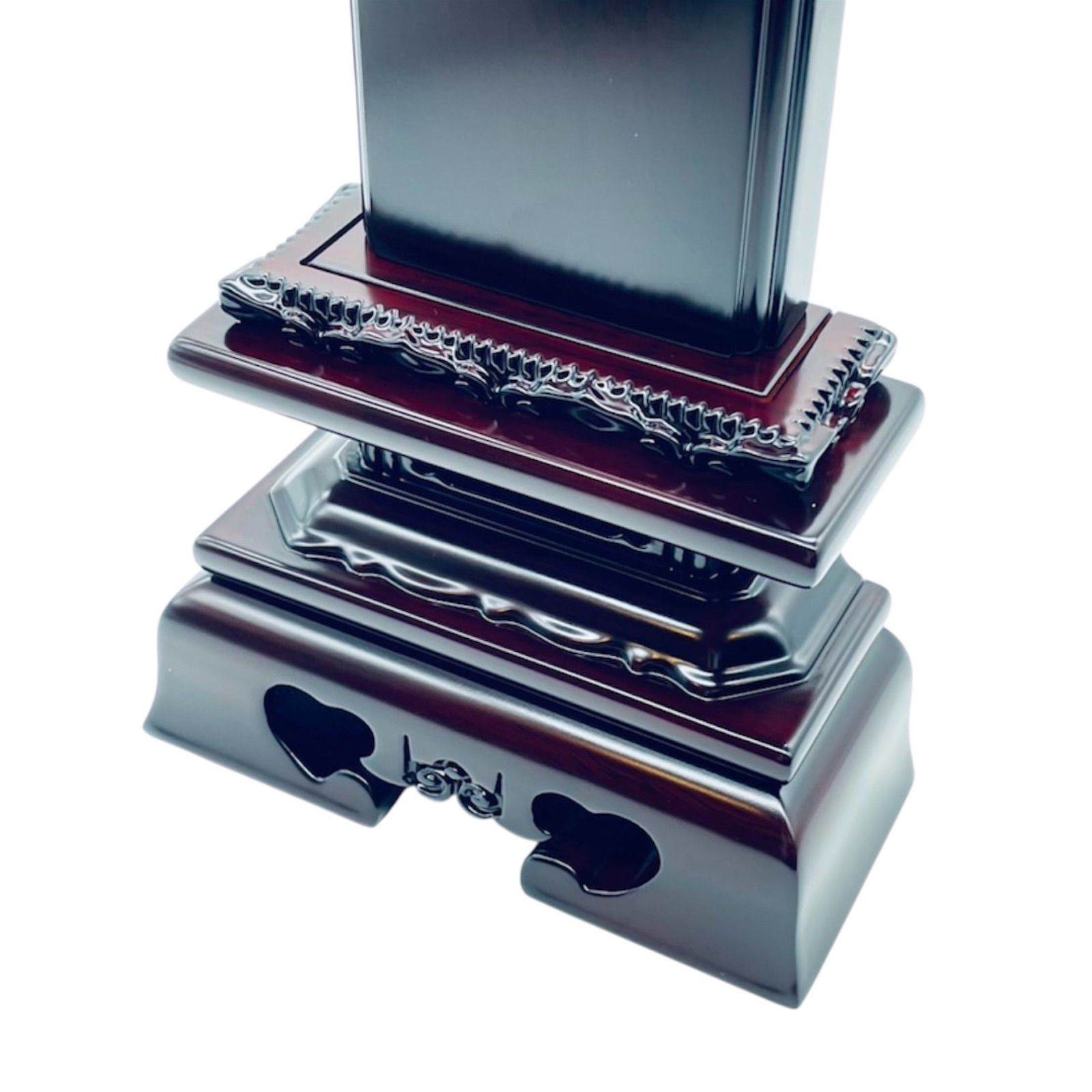 回出位牌 繰り出し位牌 黒檀 紫檀 位牌 勝美回出 4寸 高さ:19.7 先祖 お位牌 仏壇 仏具 文字入れ込み回出位牌 勝美回出位牌（黒檀）3.5寸～6.0寸 繰出し位牌