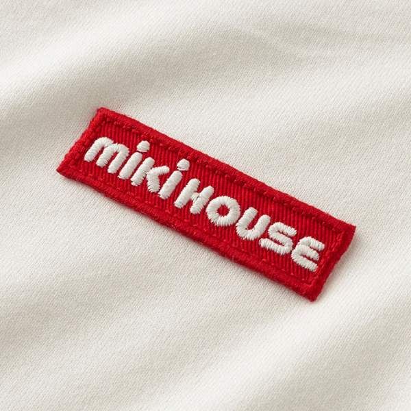 ミキハウス mikihouse ロゴ シンプル 長袖Tシャツ 120cm 白（01
