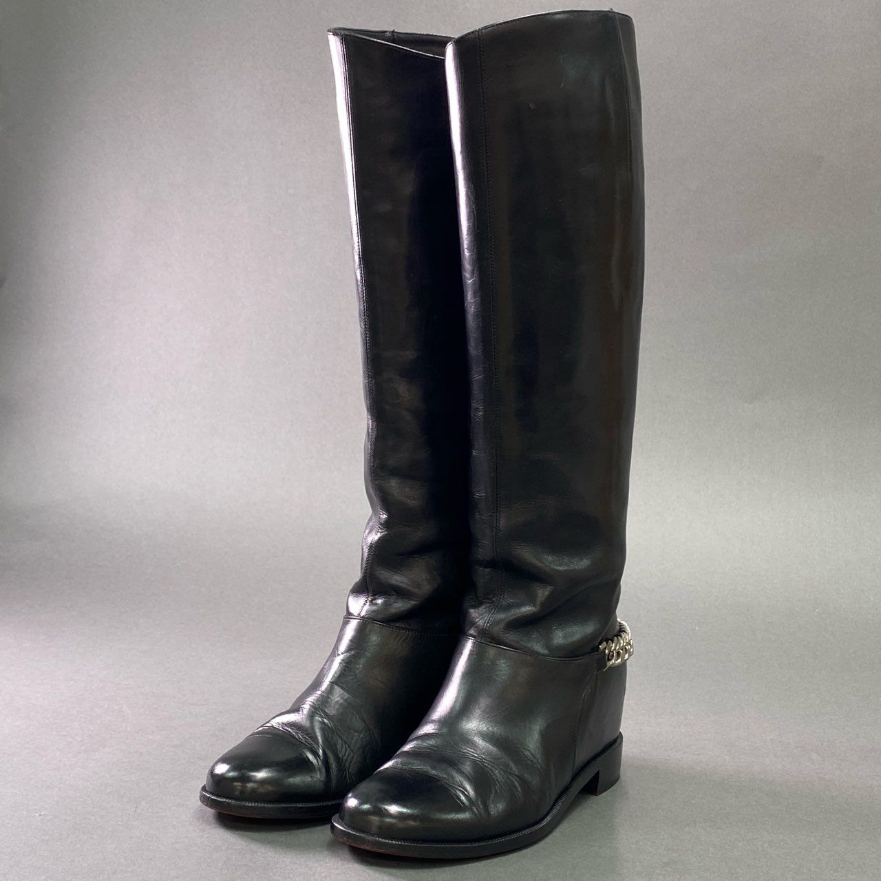 Christian Louboutin ブラックロングブーツ 36 23cm ぴ*︎様 Christian