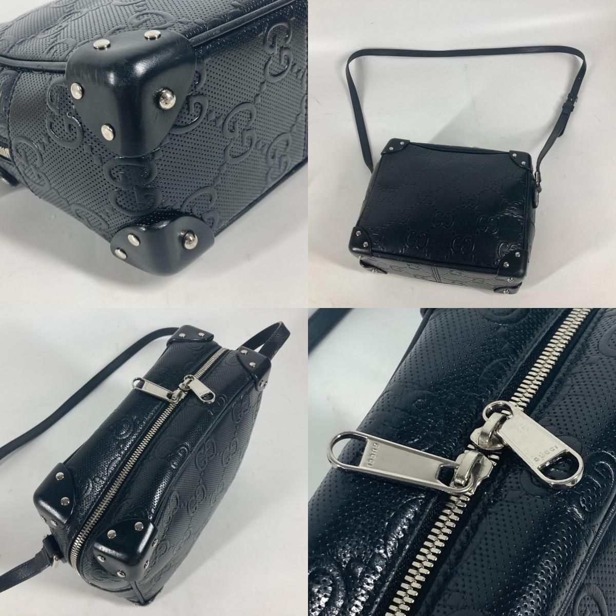 GUCCI グッチ ショルダーバッグ GG エンボス ロゴ 626363 レザー