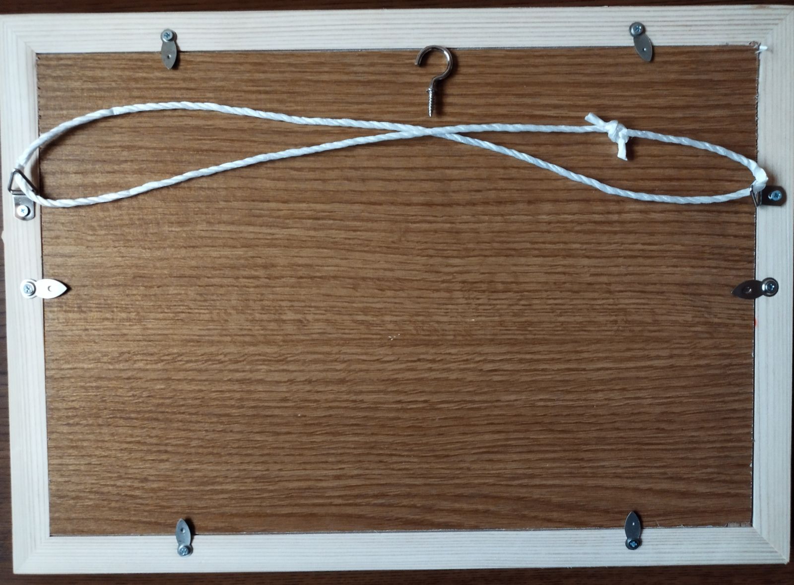 184 麻の葉組子3枚一組木製額縁