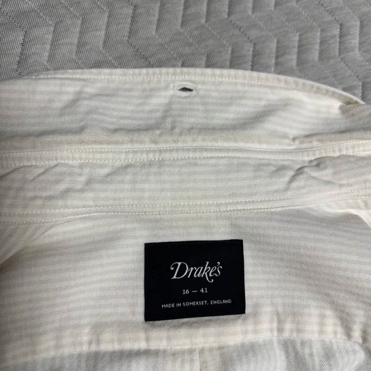 L*e様 新品　drake's ドレイクス　ドレスシャツ　サイズ16 Drake's(ドレイクス) クリーム オックスフォード シャツ 16