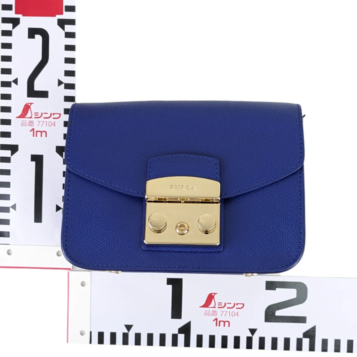 ★☆★オープニング価格★☆★　カワイイ【未使用品】FURLA　フルラ　メトロポリス　チェーンショルダーバッグ　レザー　ブルー　レディース　肩掛け