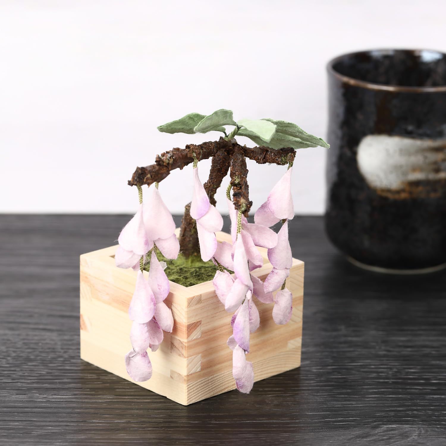 Rose7（ローズセブン） 手漉き和紙とひのき升を使用した 盆栽 bonsai