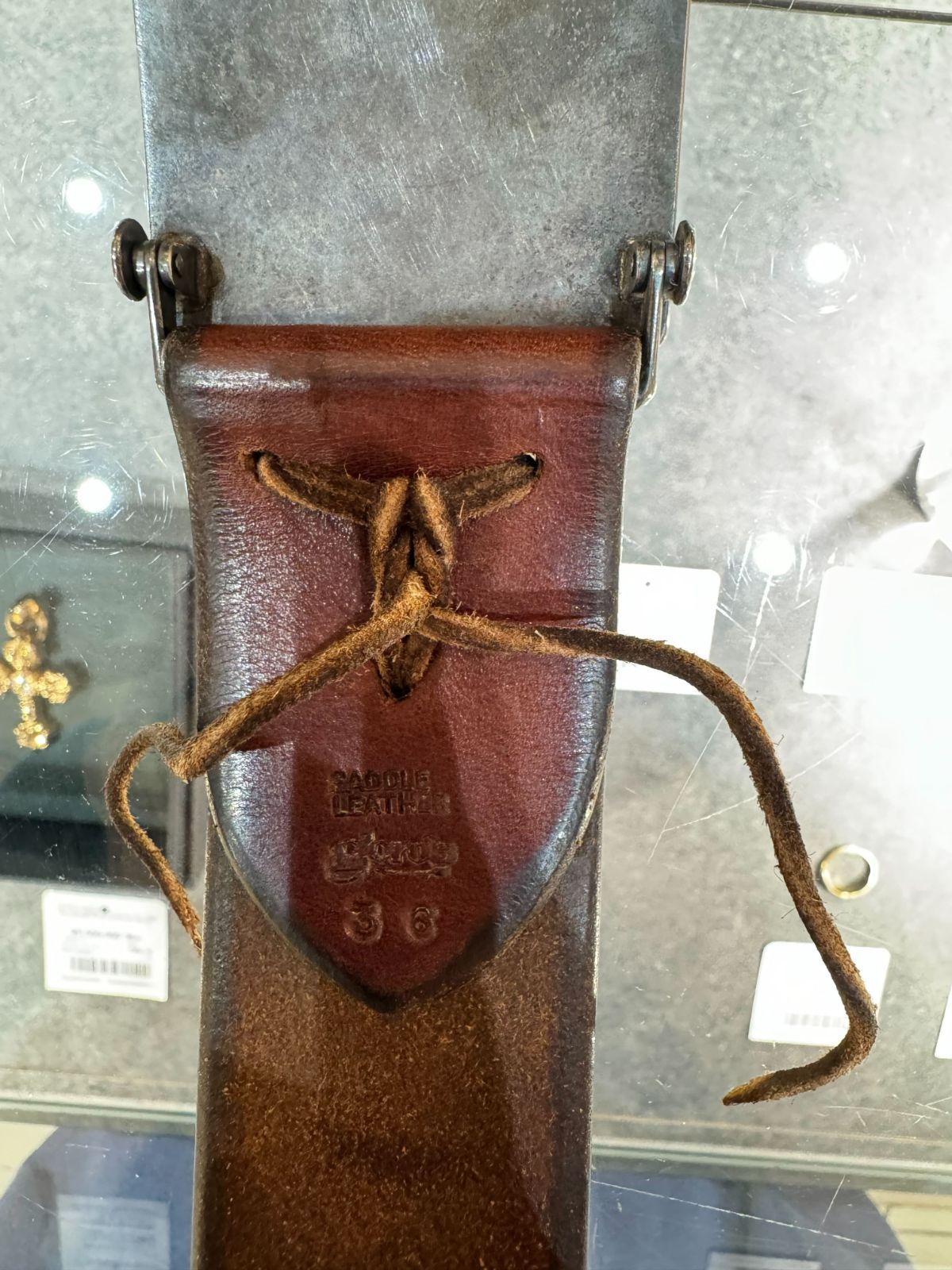 goro's (ゴローズ) 4cm可動式角 バックル ギザコンチョ付き