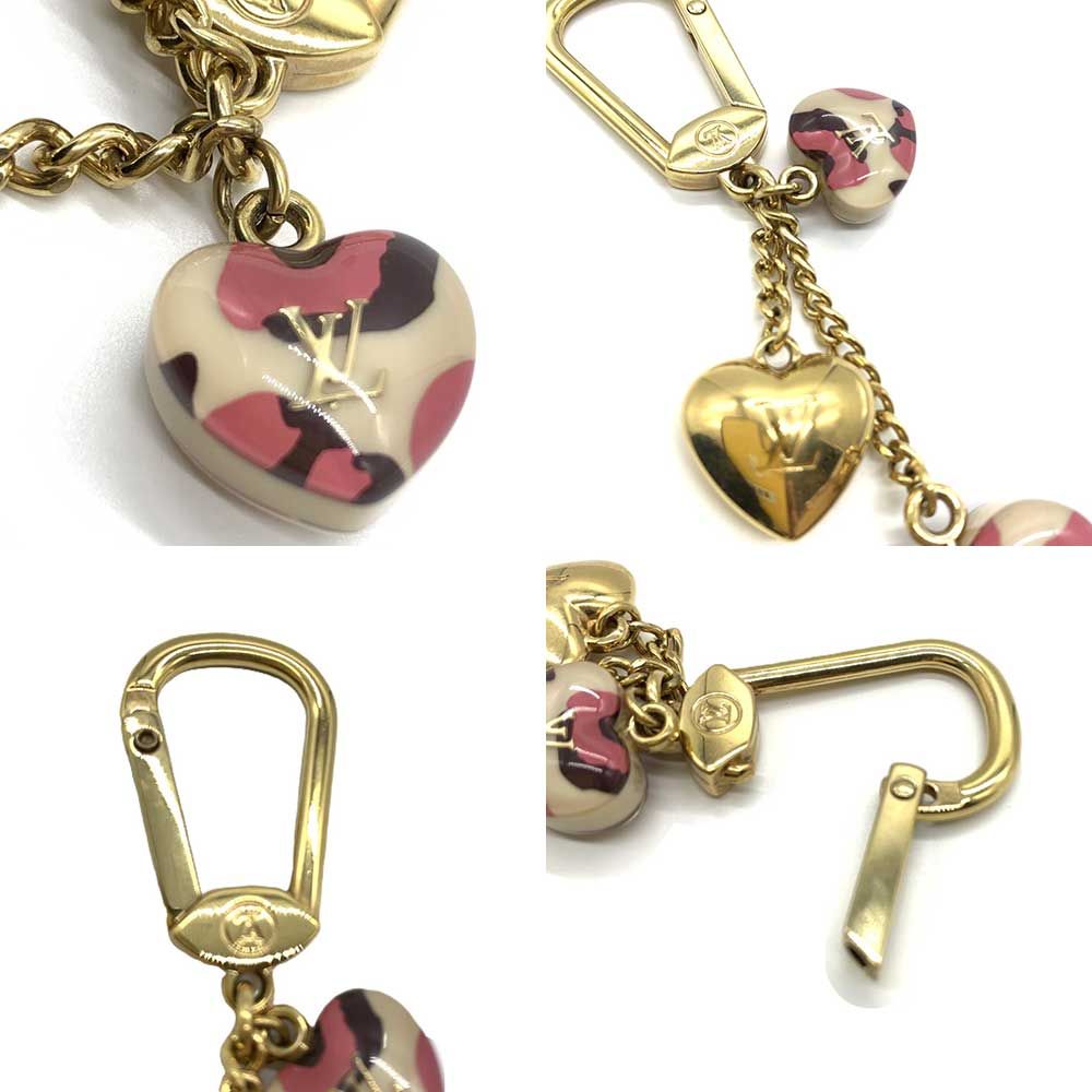 ルイ ヴィトン ポルトクレ レオパード ブロンコライユ キーホルダー