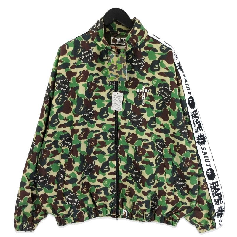 未使用 SAINT Mxxxxxx × A BATHING APE セントマイケル AP_TRACK JKT SM-YS8-0000-C29 トラックジャケット エイプ カモフラ M20020018