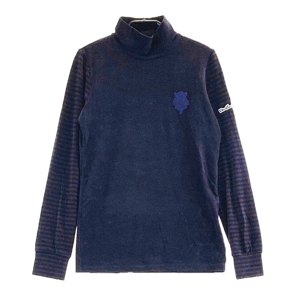 BEAMS GOLF ビームスゴルフ ハイネック 長袖Tシャツ ボーダー柄 M