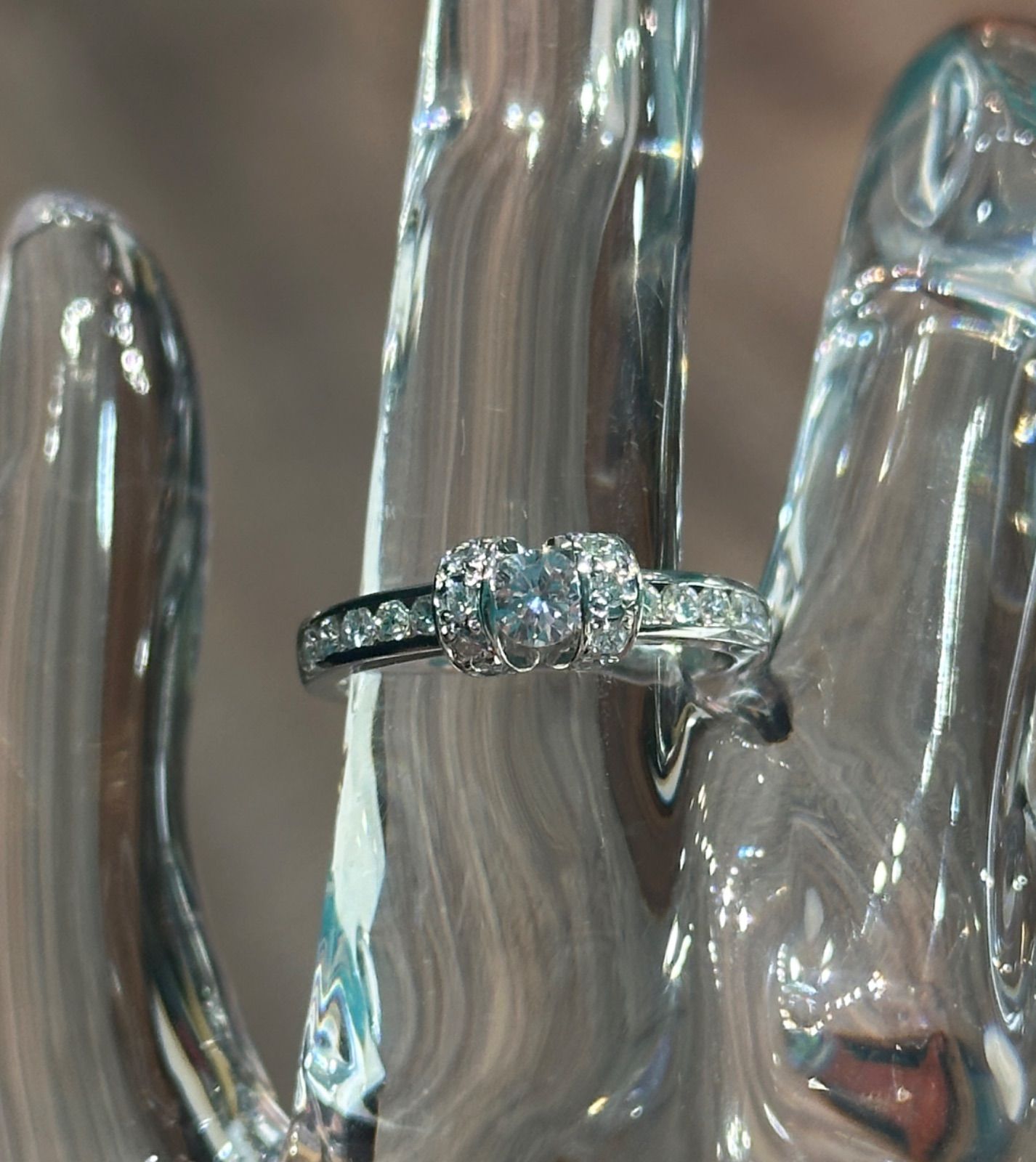 鑑別書付Pt900ライトピンクダイヤ0.224ctダイヤ0.37ctリング - メルカリ 