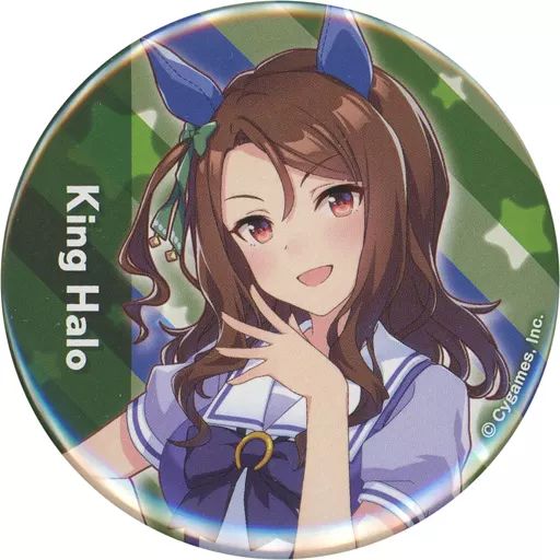 キングヘイロー 缶バッジ 制服 中古】バッジ・ピンズ キングヘイロー 公式缶バッジ(制服Ver.) 「ウマ