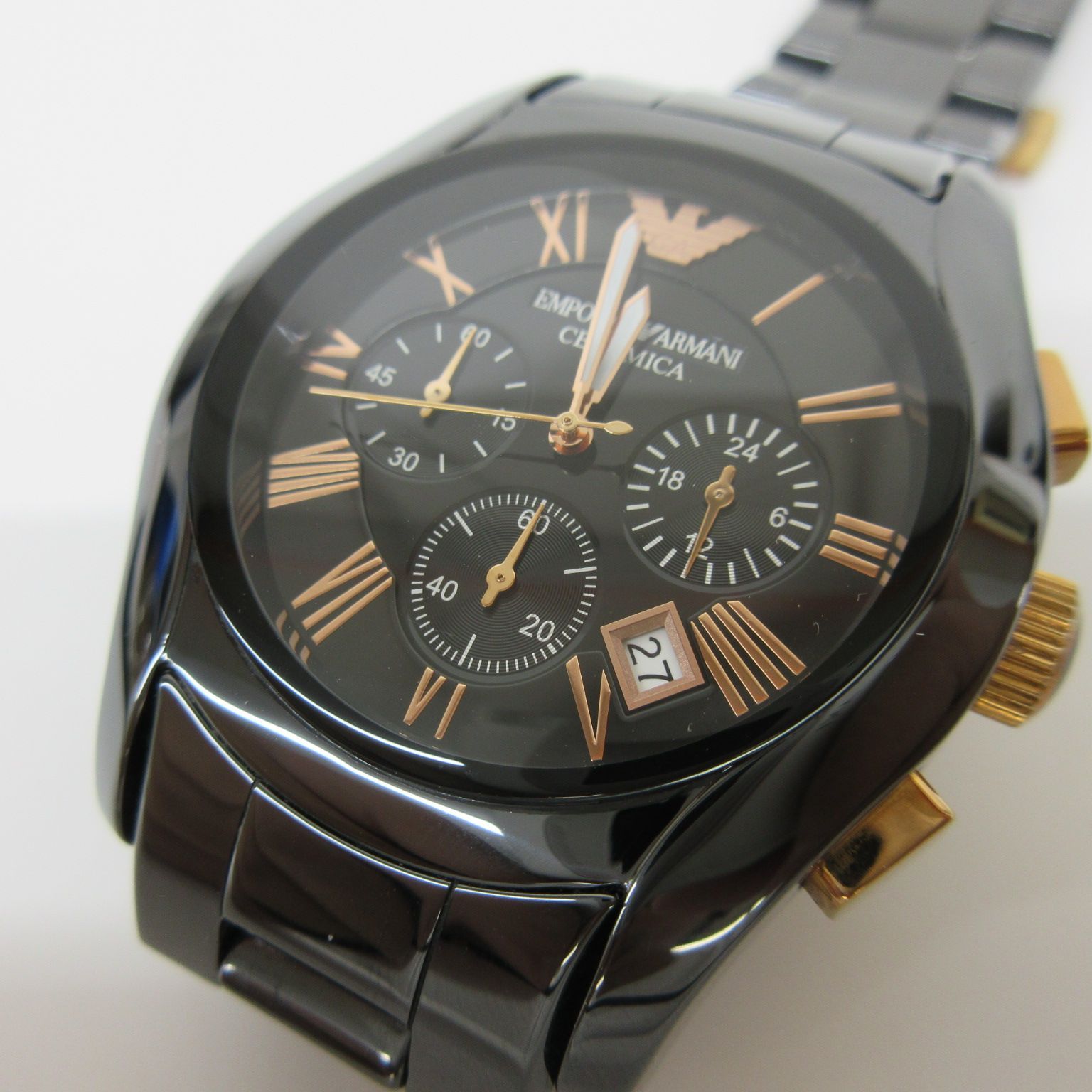 エンポリオアルマーニ セラミカ EMPORIO ARMANI CERAMICA AR-1400 EMORIO ARMANIエンポリオ アルマーニ セラミカ 腕時計 - メルカリ