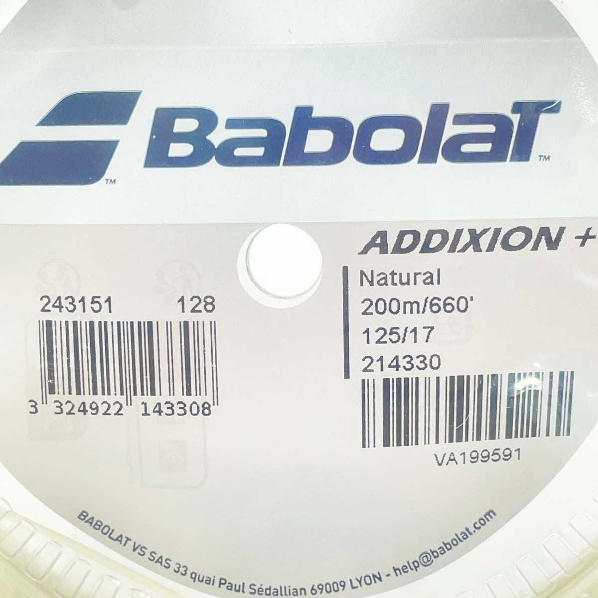 BABOLAT　ガット　アディクション　ADDIXION　1.30 /16 新品 BABOLAT ガット アディクション ADDIXION 1.30 /16 新品 BABOLAT