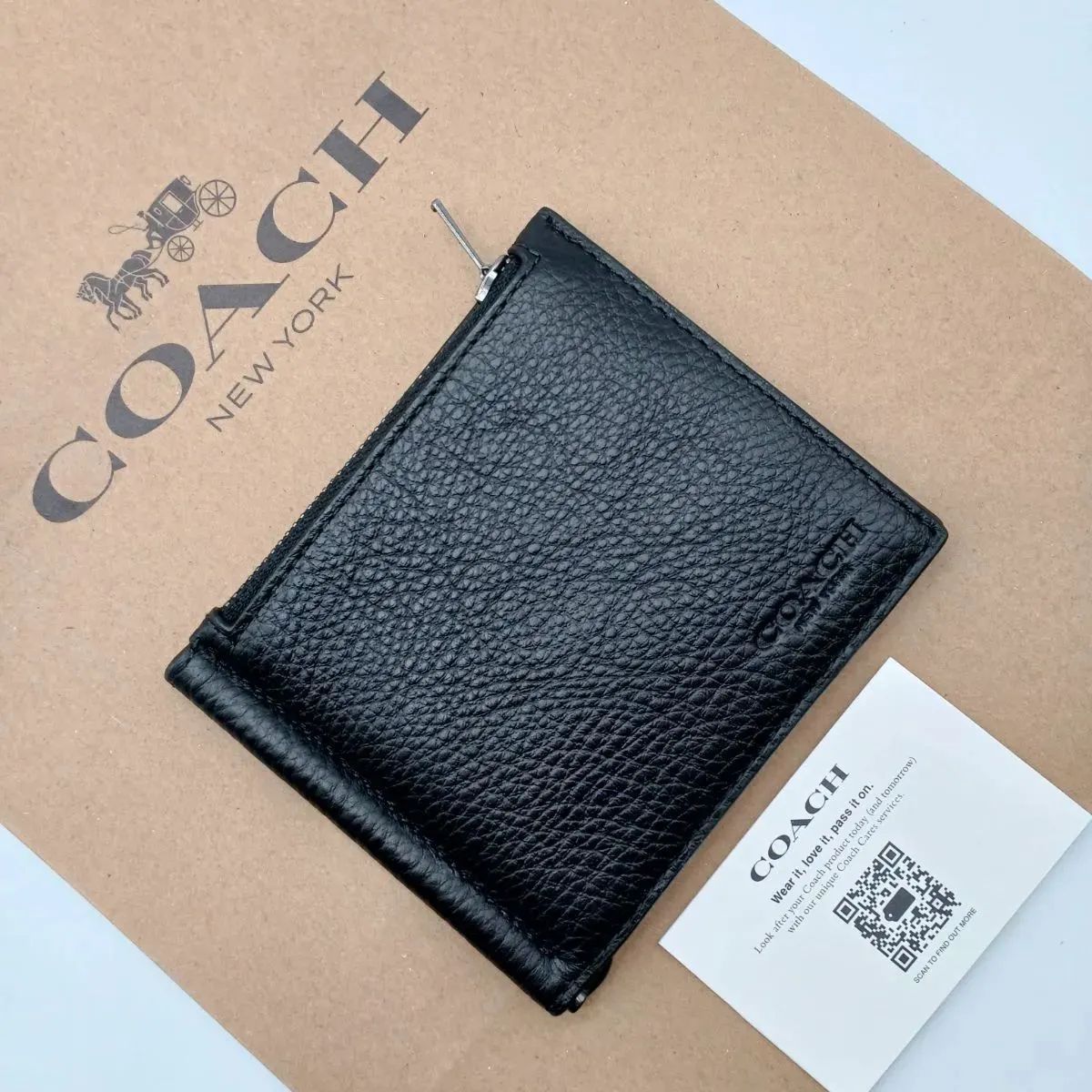 人気商品は 新作 新品 COACH 折り財布 マネークリップ メンズ tdh