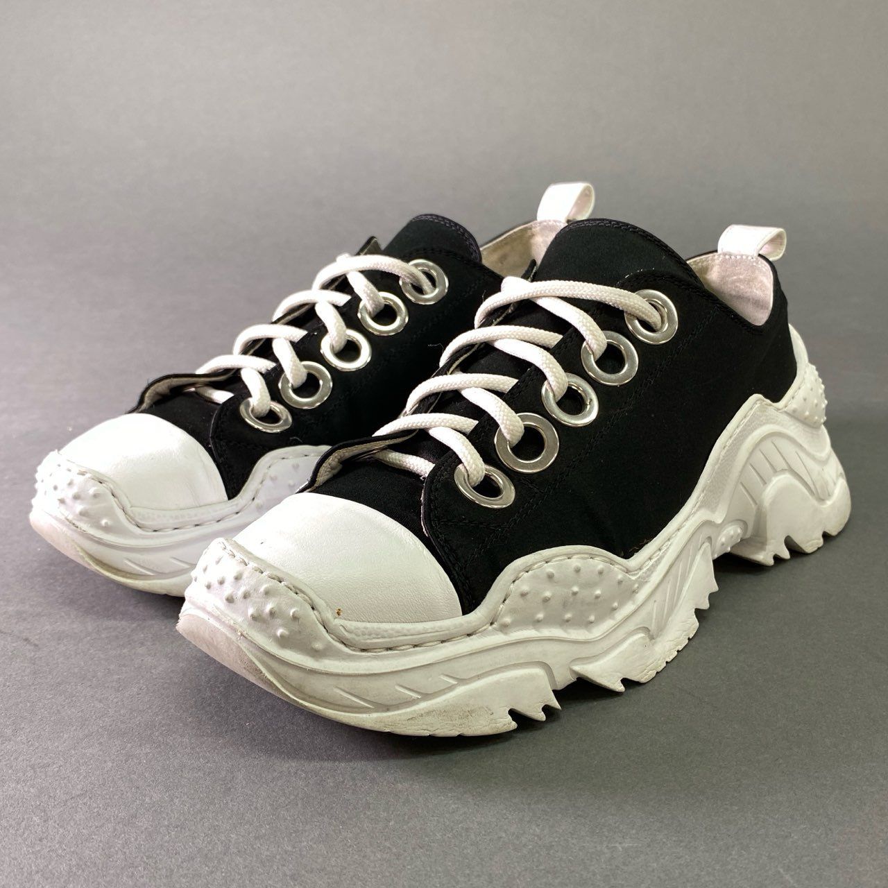 3l20 N゜ ヌメロヴェントゥーノ Satin Sneakers ダッドスニーカー 38 