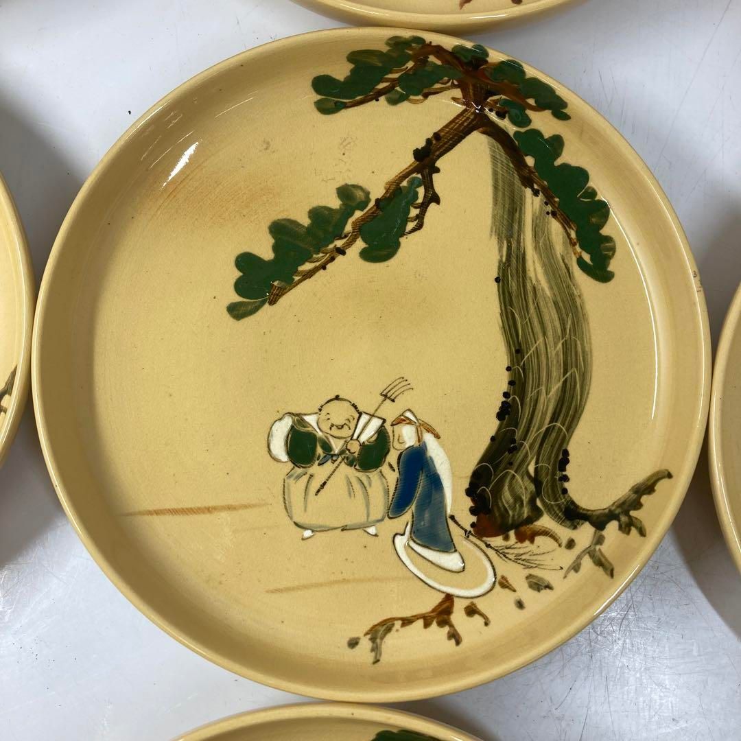 ・布志名焼　高砂図　皿　14枚　木箱付　トコト　東さ5-0827① 布志名焼 高砂図 皿 14枚 木箱付 トコト 東さ5-0827① - メルカリ