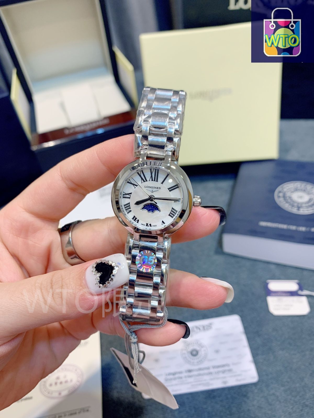 稼働 LONGINES 腕時計 レディース ブレスウォッチ ラウンド 297 今日特価】LONGINES ロンジン ムーングロウ ルビーダイヤモンド
