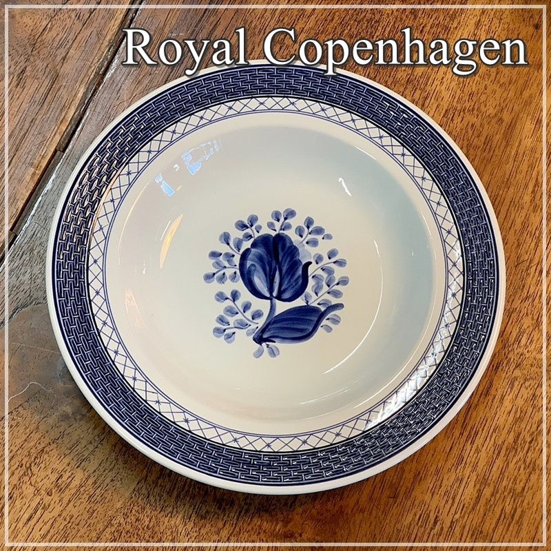 ロイヤルコペンハーゲン トランクェーバー プレート 21cm Royal Copenhagen 皿 丸皿 ブルー 花柄 デンマーク 北欧  【☆RU0227-2】 - メルカリ