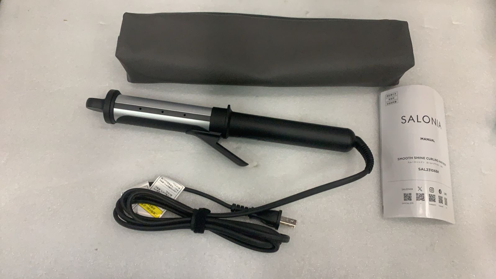 SALONIA スムースシャイン カールアイロン 32 mm 523337