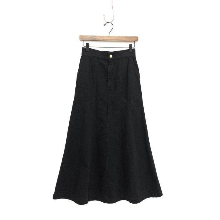 2022AW Mame Kurogouchi マメクロゴウチ Trapeze Denim Skirt