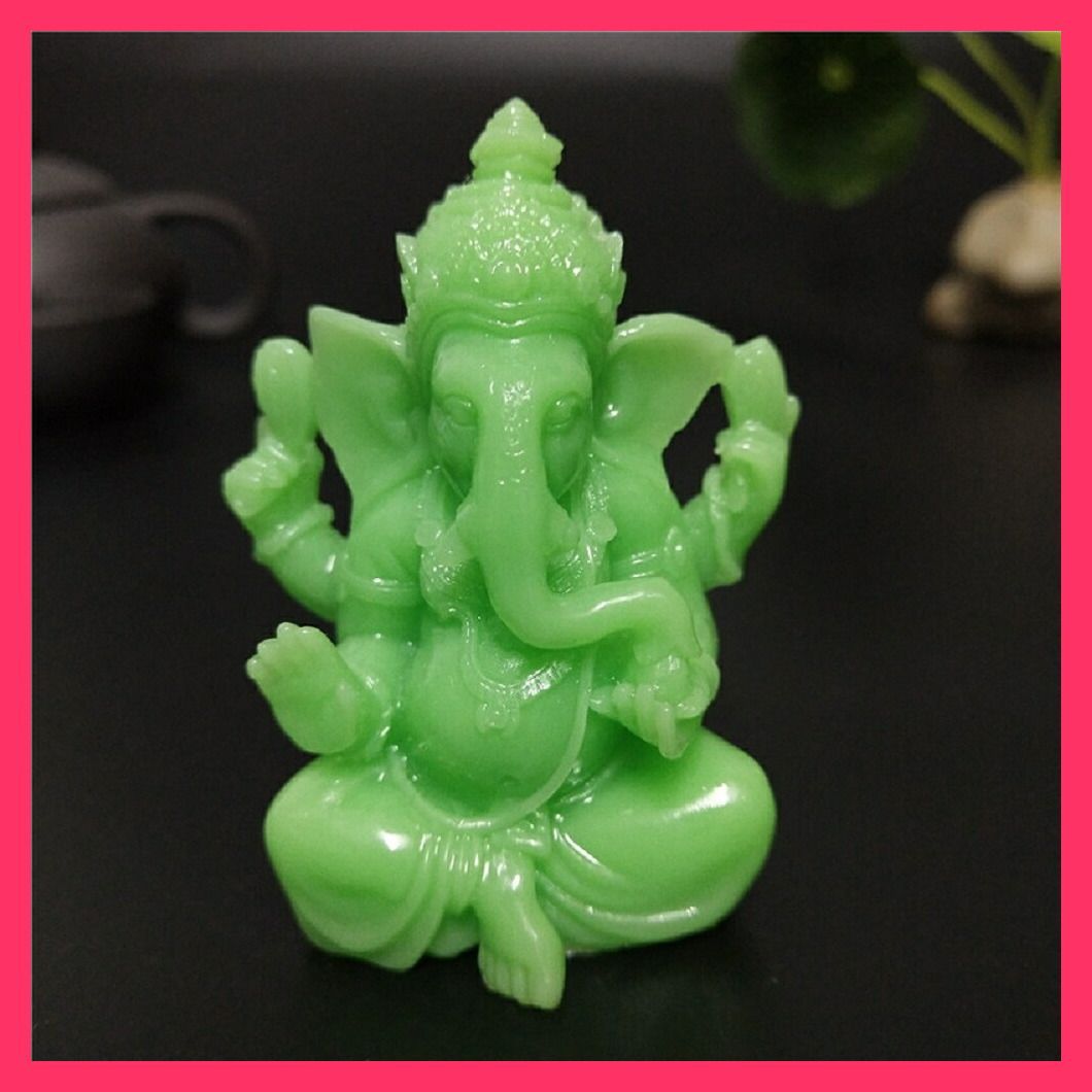 ガネーシャの置物(翡翠)