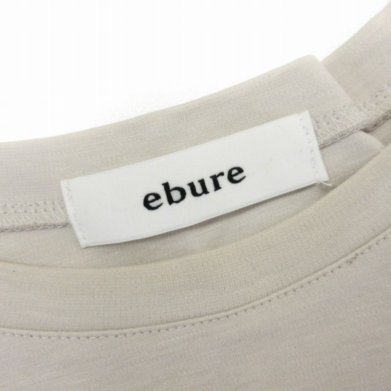 ebure◆半袖カットソー/38/コットン/CML/無地/3110900356 ebure◇半袖カットソー/38/コットン/CML/無地/3110900356