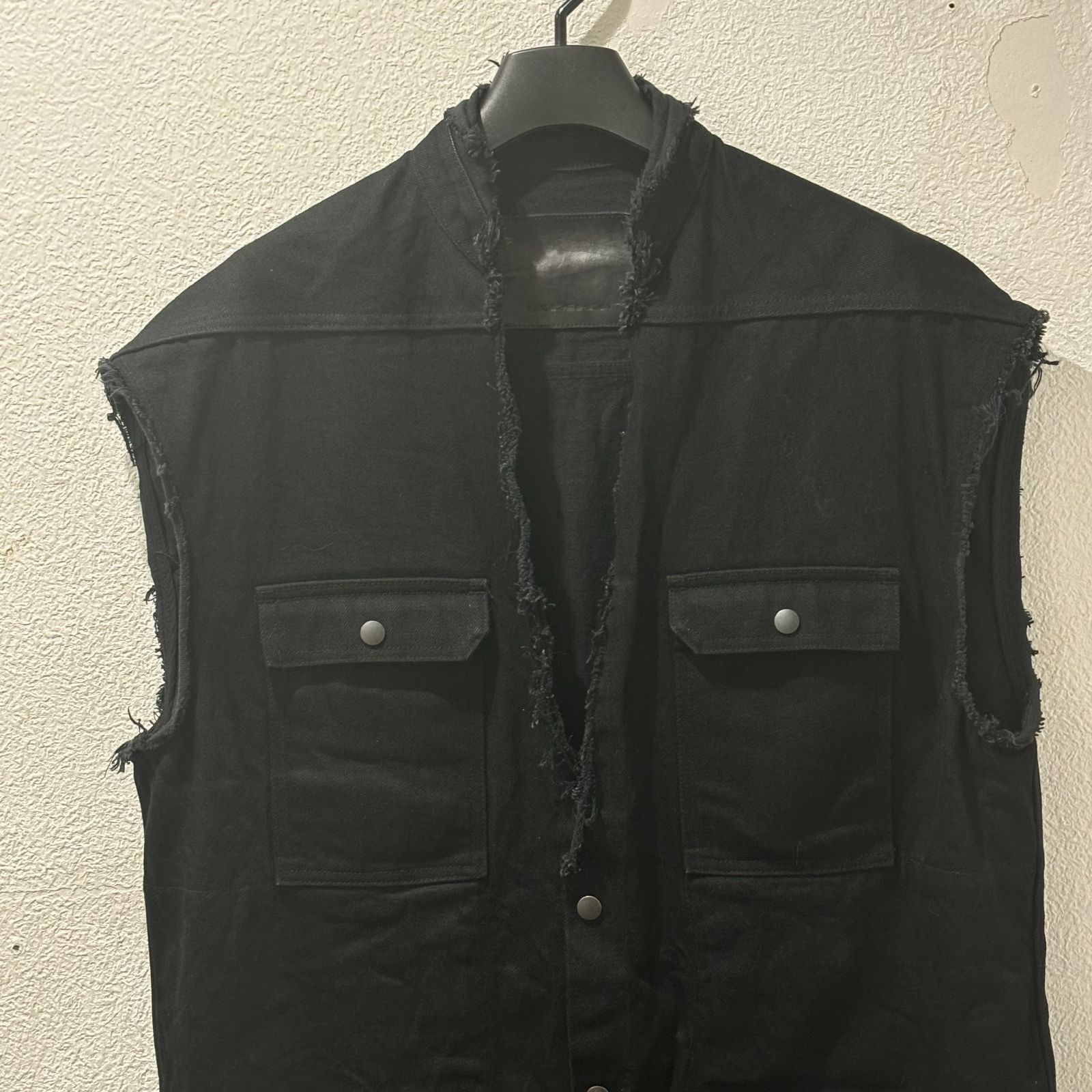 RickOwens DRKSHDW リックオウエンス ダークシャドウ JUMBO CUT OUT OUTERSHIRT VEST ベスト SIZE.S  RR02B2736【表参道t】 - メルカリ