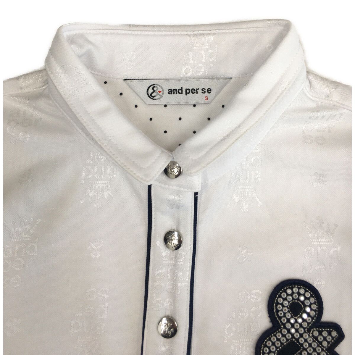 coco 中古 アンパスィ and per se レディース 半袖ポロシャツ M
