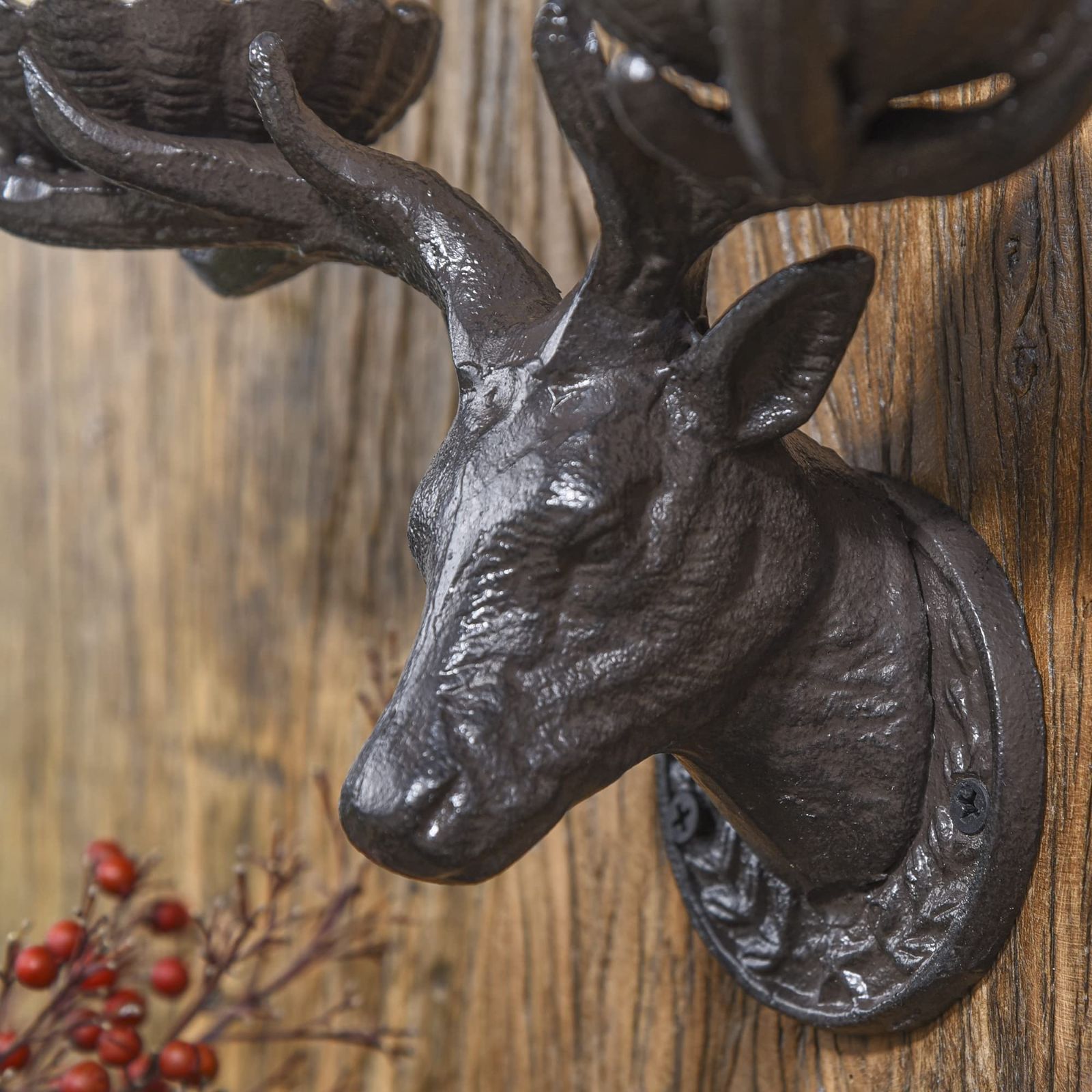Sungmor キャンドルホルダー 置物 北欧 鋳鉄 飾り物 イギリス風 レトロ