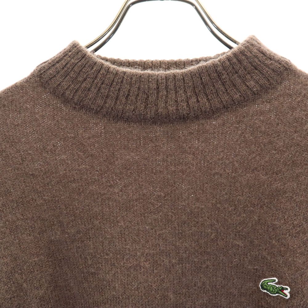LACOSTE - ラコステ モヘヤブレンド 長袖 セーター 42 ブラウン系 LACOSTE ニット レディース ラコステ モヘヤブレンド 長袖 セーター 42 ブラウン系 LACOSTE ニット
