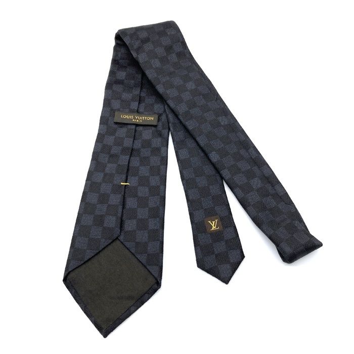 LOUIS VUITTON ダミエパターン ネクタイ ☆LOUIS VUITTON ルイヴィトン ネクタイ ダミエパターン