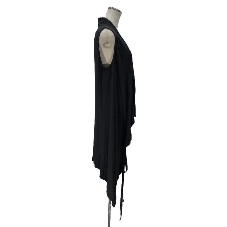 ANN DEMEULEMEESTER 【lay1005Y】 00s レーヨンドローストリングロングベスト 本人期 Archive ノースリーブ アンドゥムルメステール AR ANN DEMEULEMEESTER 00s レーヨンドローストリングロングベスト