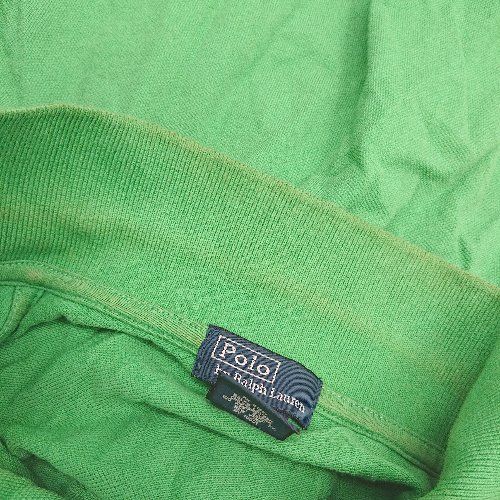 Polo by Ralph Lauren Lサイズ DUBAI 刺繍 ポロシャツ POLO RALPH LAUREN ブラック ポロシャツ 赤色ビッグ刺繍ロゴ L